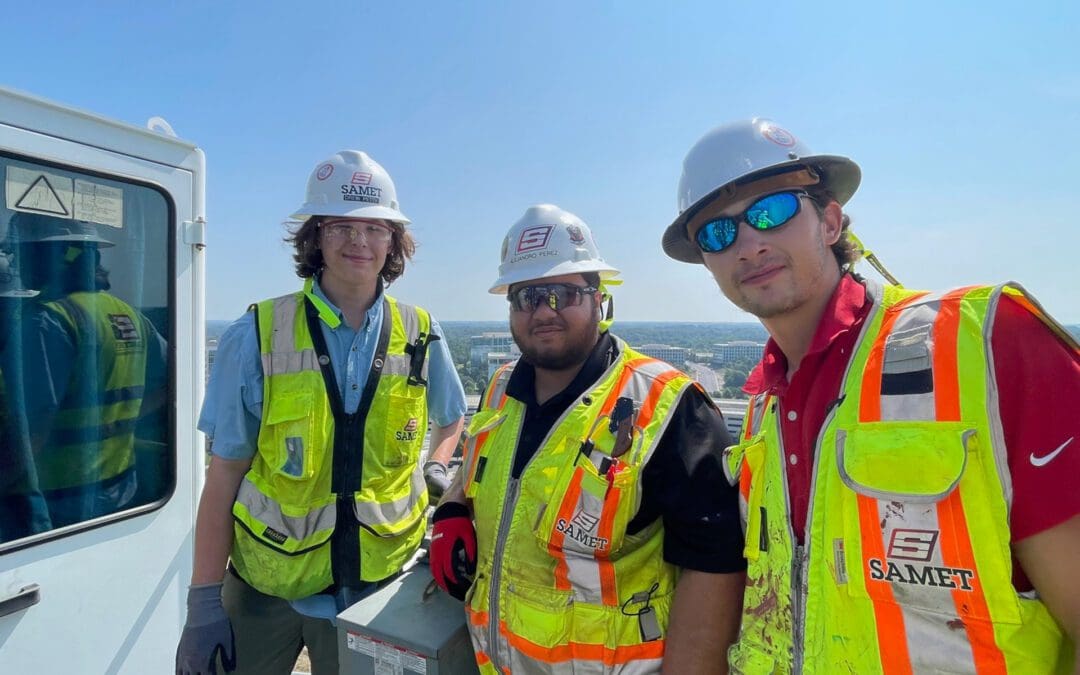 Interns Climb Samet’s Tallest Crane in Charlotte