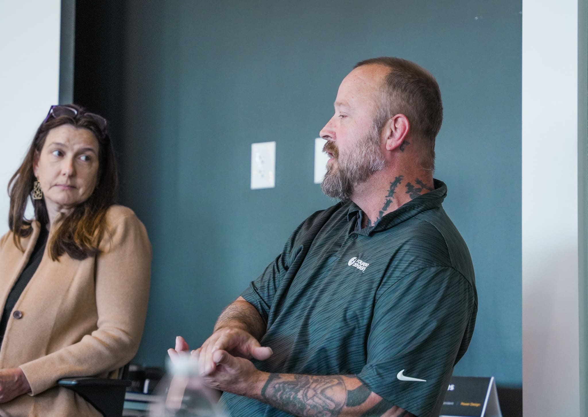 Construction industry professionals participating in Samet's 2025 Women at Work panel discussion, featuring leaders sharing career insights and experiences
