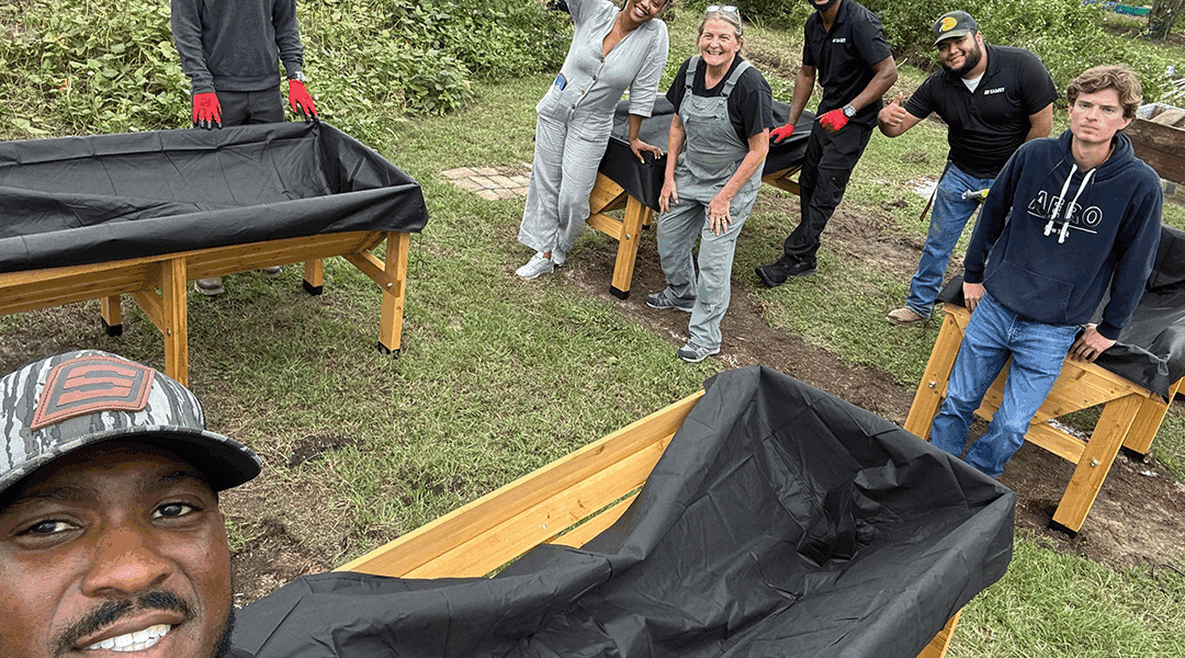 Savannah Team Gives Back at West Broad Street YMCA Community Garden