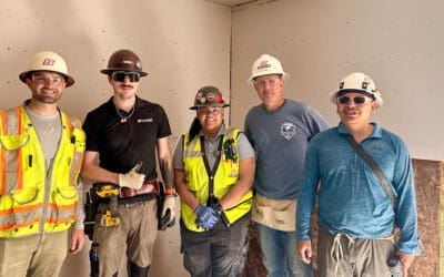 Samet Charlotte Volunteers with Habitat for Humanity